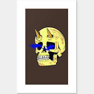 COOL DRAW SKULL 2 Posters and Art